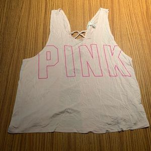 pink tank top